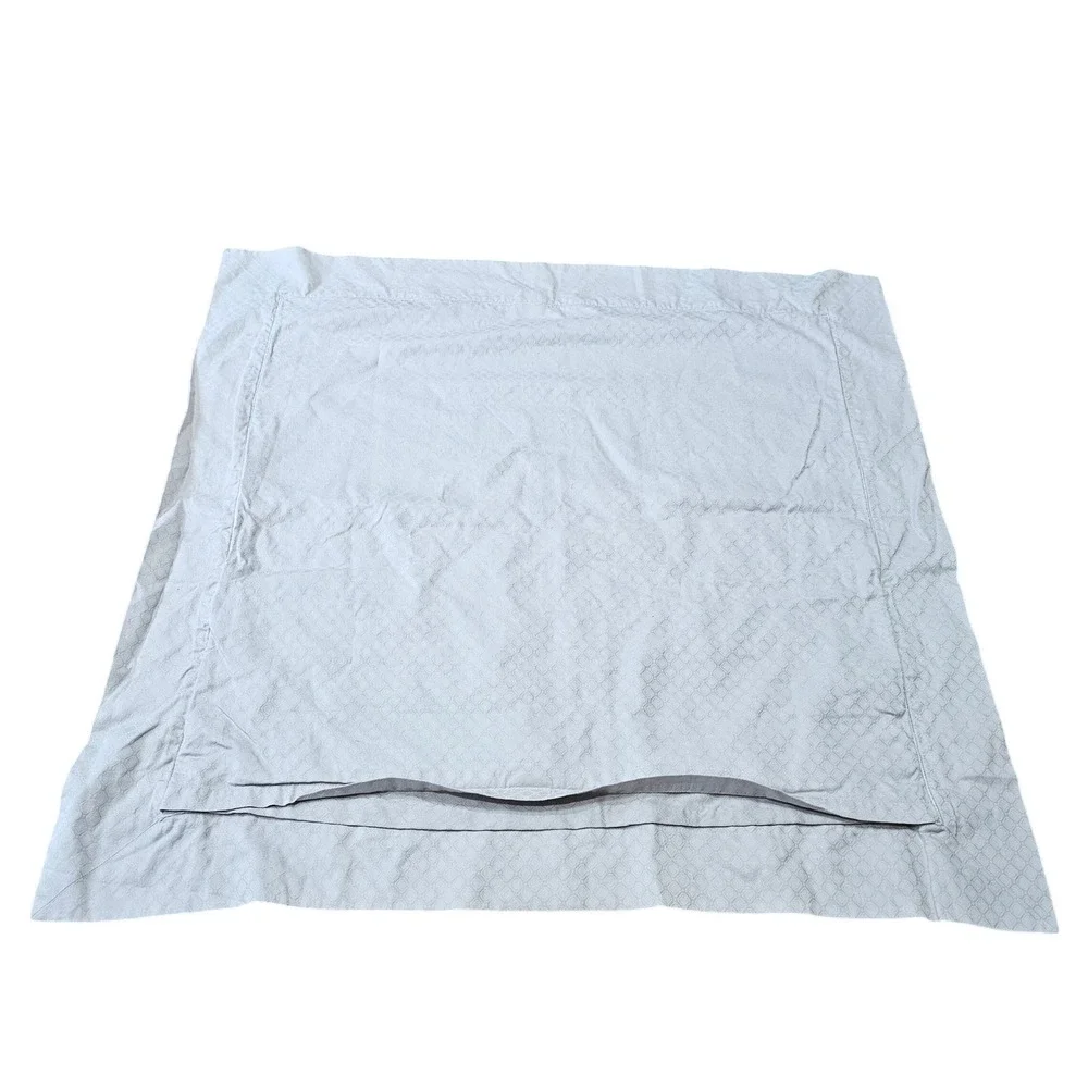 Frette Euro Sham Pillowcase Set of 3 Cotton Gray‎ Made in Italy Luxury 24x24